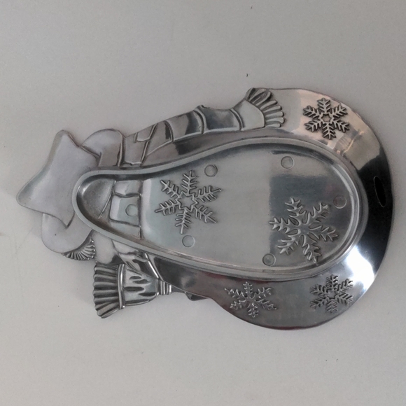 VTG Metal Snowman Candy Dish - Picture 2 of 5